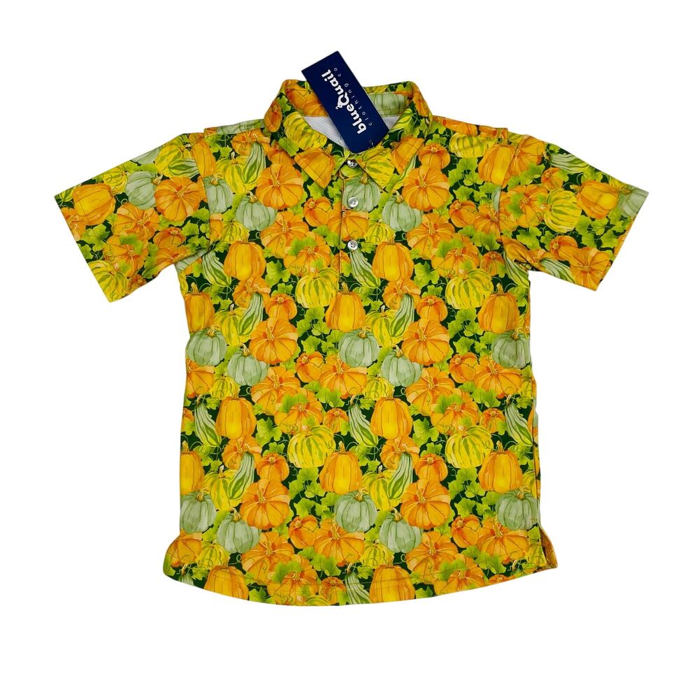 NWT Blue Quail Size 5 Pumpkin Camo Polo